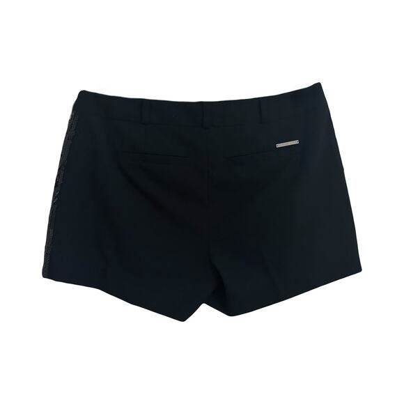 MICHAEL Michael Kors Sequin Black Mini Shorts Sz 2 - Picture 2 of 7